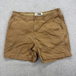 Mountain Khakis Shorts Mens 38x7 Brown Canvas Broadway Carpenter Work Utility